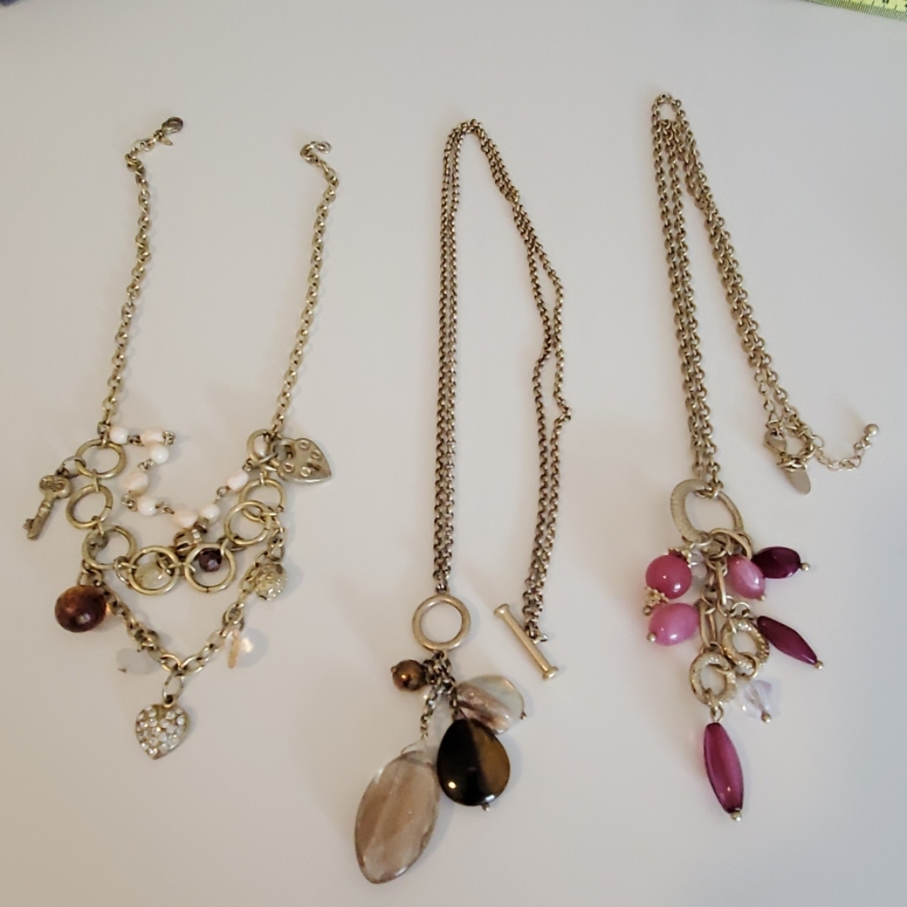 3 necklaces